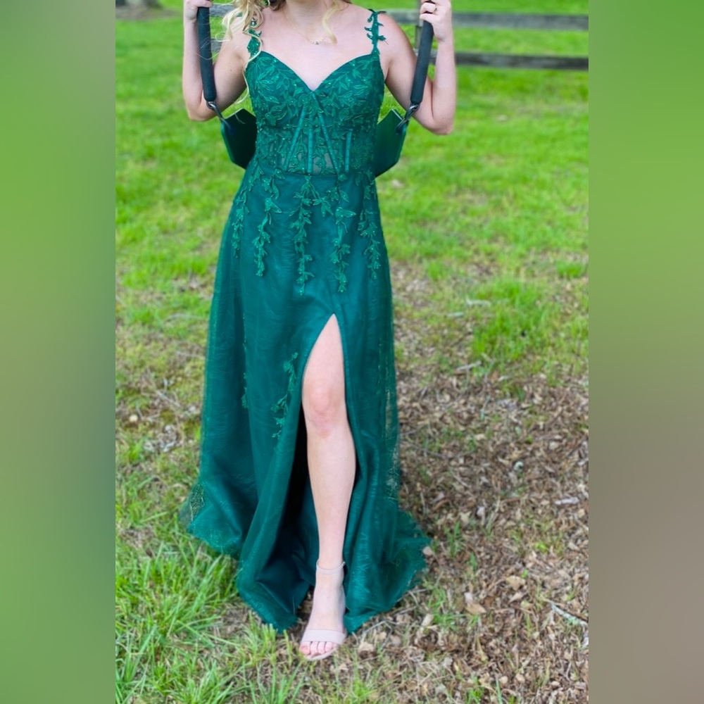 Dark Green Ivy Prom Dress